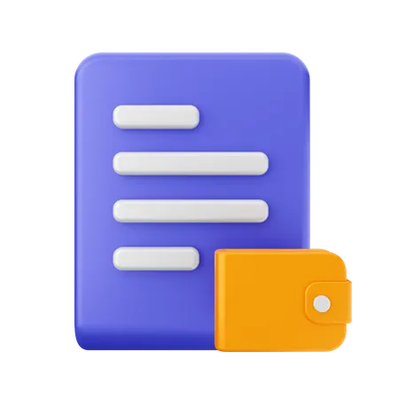 Billetera de archivos  3D Icon