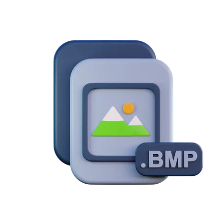 Archivo bmp  3D Icon