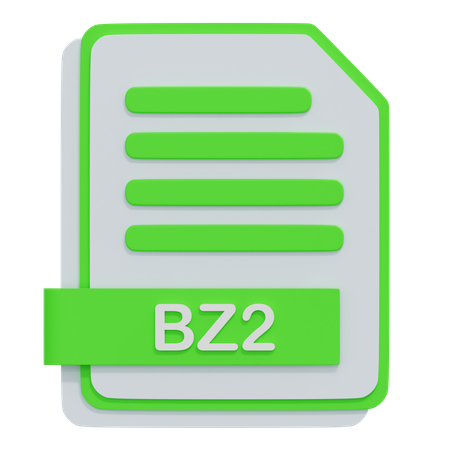 Archivo bz2  3D Icon