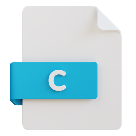 Archivo c  3D Icon