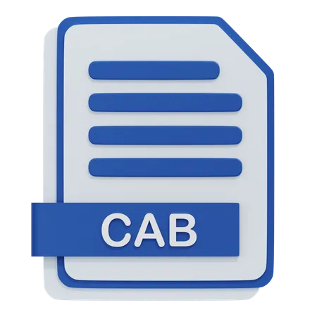 Archivo cab  3D Icon