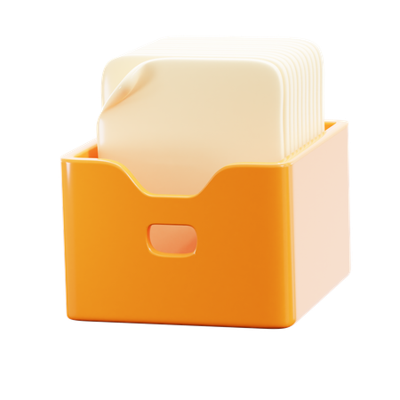 Cuadro de archivo de archivo  3D Icon