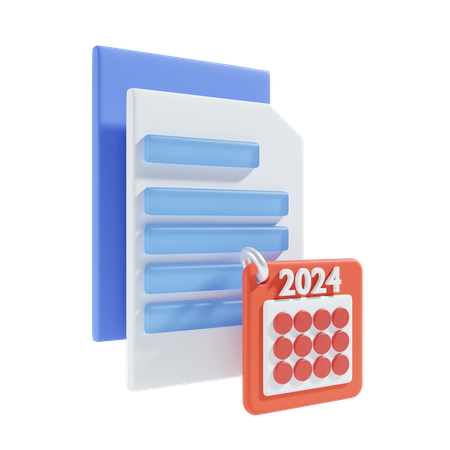 Archivo de calendario  3D Icon