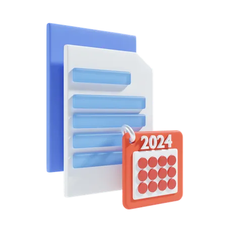 Archivo de calendario  3D Icon