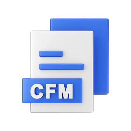 Archivo cfm  3D Illustration