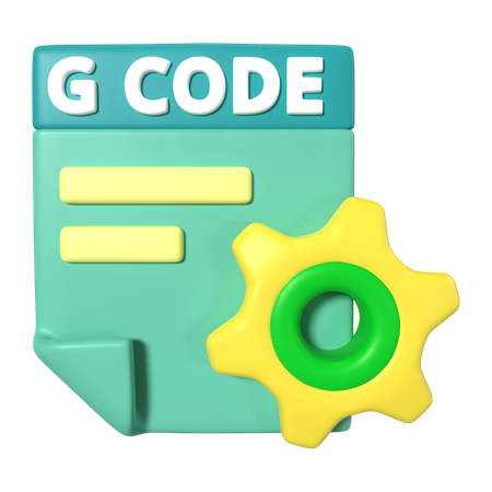 Archivo de código g  3D Icon