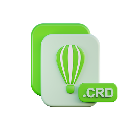 Archivo crd  3D Icon