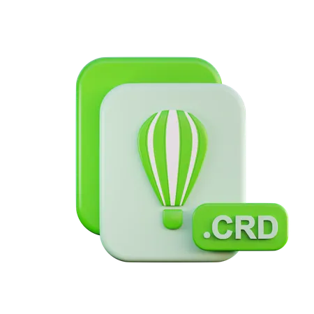 Archivo crd  3D Icon