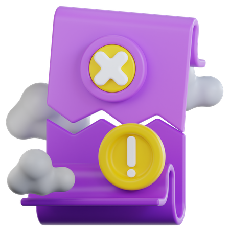 Archivo corrupto  3D Icon