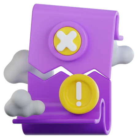 Archivo corrupto  3D Icon