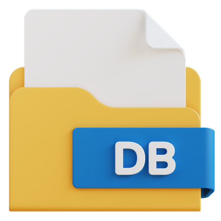 Archivo de base de datos  3D Icon