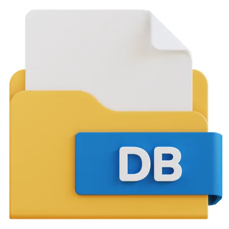 Archivo de base de datos  3D Icon