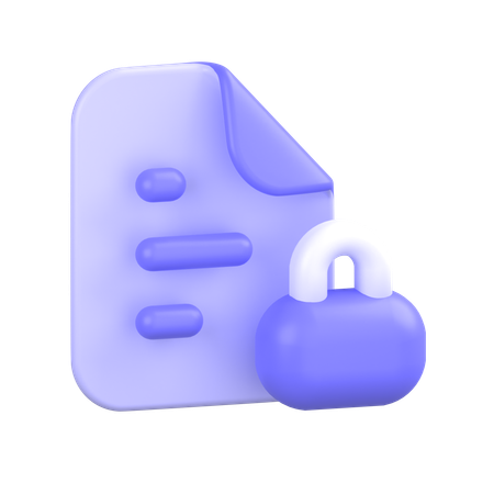 Bloquear archivo  3D Icon