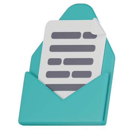 Archivo de correo electrónico  3D Icon