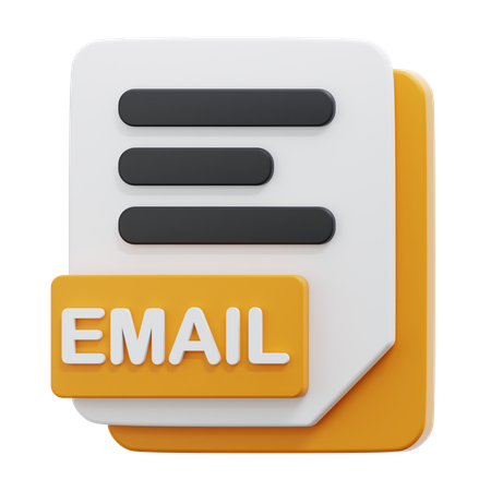 Archivo de correo electrónico  3D Icon