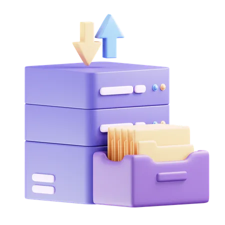 Archivo de datos  3D Icon