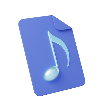 Archivo de música  3D Icon