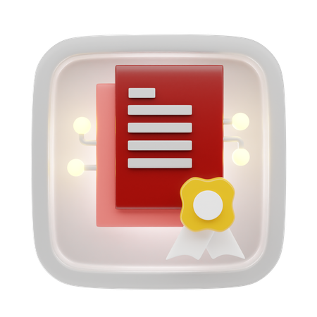 Archivo de recompensa  3D Icon