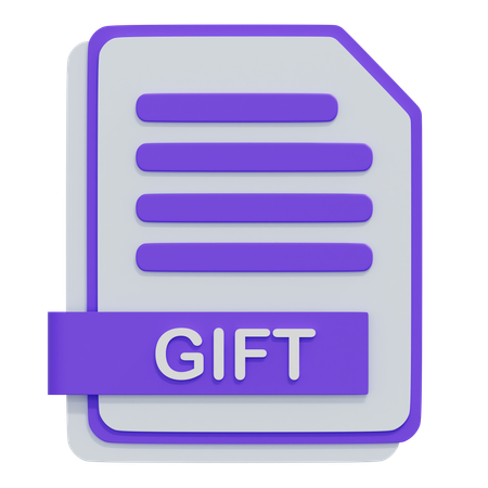 Archivo de regalo  3D Icon