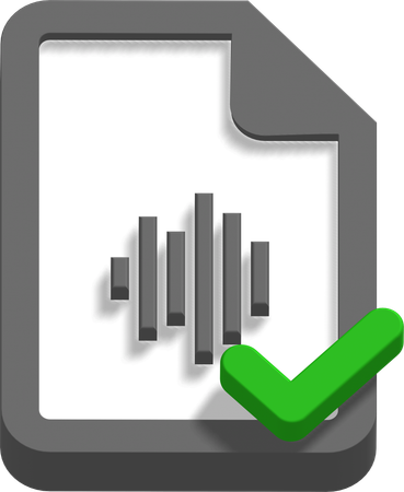 Archivo de sonido  3D Icon