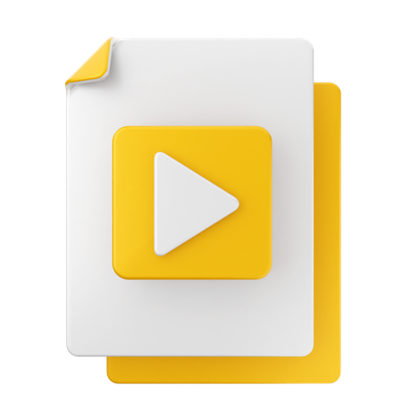 Archivo de vídeo  3D Icon