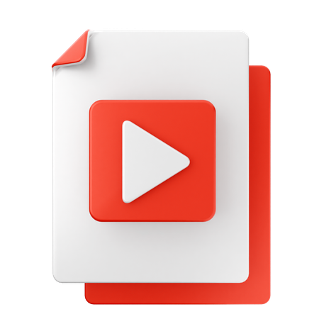 Archivo de vídeo  3D Icon