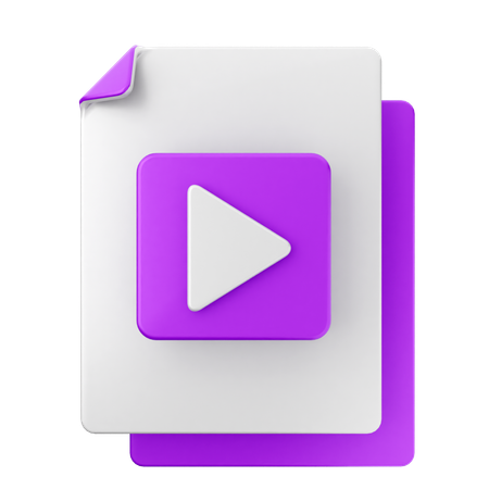 Archivo de vídeo  3D Icon