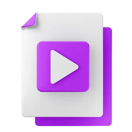 Archivo de vídeo  3D Icon