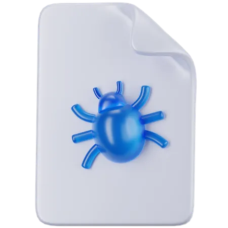 Archivo de virus  3D Icon