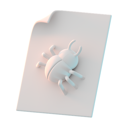 Archivo de virus  3D Icon