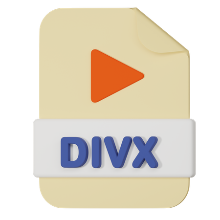 Archivo divx  3D Icon