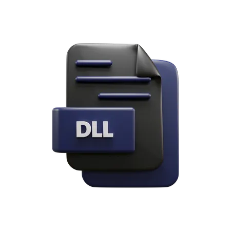 Archivo dll  3D Icon