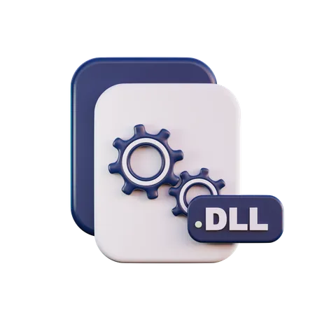 Archivo dll  3D Icon