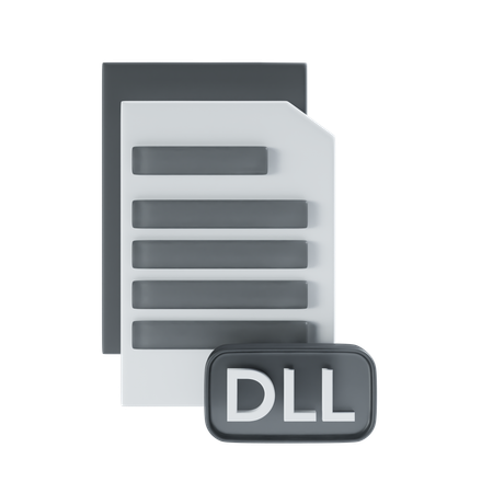 Archivo dll  3D Icon