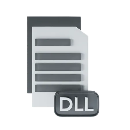 Archivo dll  3D Icon