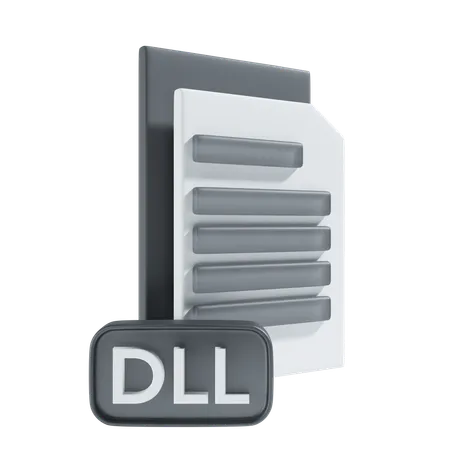 Archivo dll  3D Icon