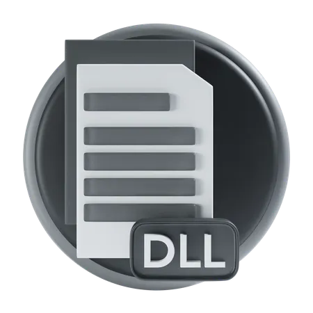 Archivo dll  3D Icon