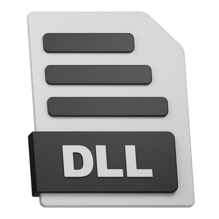 Archivo dll  3D Icon