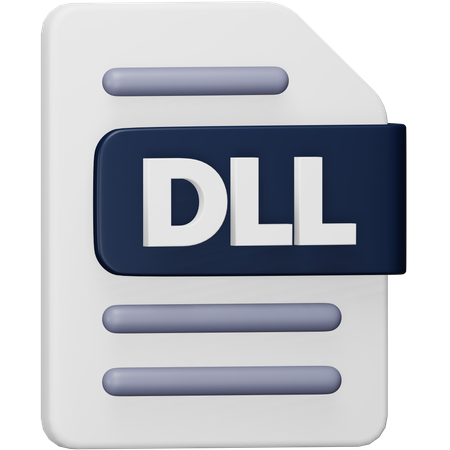 Archivo dll  3D Icon