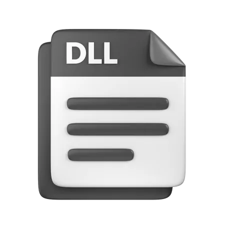 Archivo dll  3D Icon