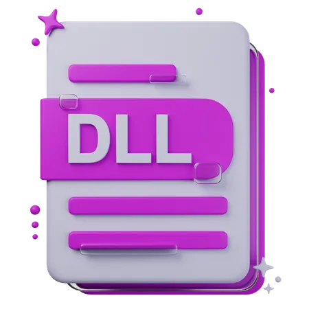 Archivo dll  3D Icon