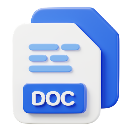 Archivo doc  3D Icon