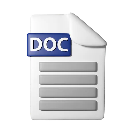 Archivo doc  3D Icon