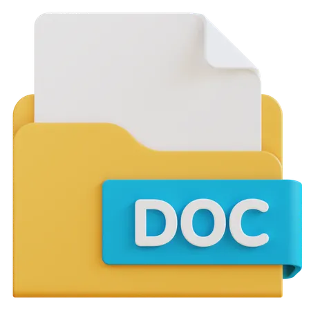 Archivo doc  3D Icon