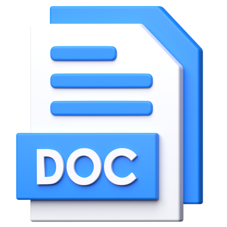 Archivo doc  3D Icon