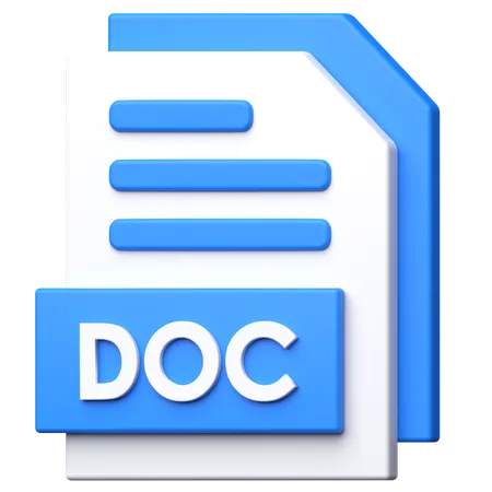 Archivo doc  3D Icon