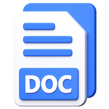 Archivo doc  3D Icon