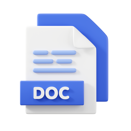 Archivo doc  3D Icon