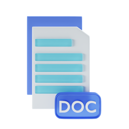 Archivo doc  3D Icon