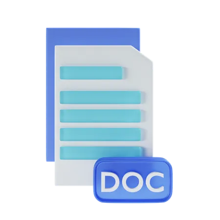 Archivo doc  3D Icon